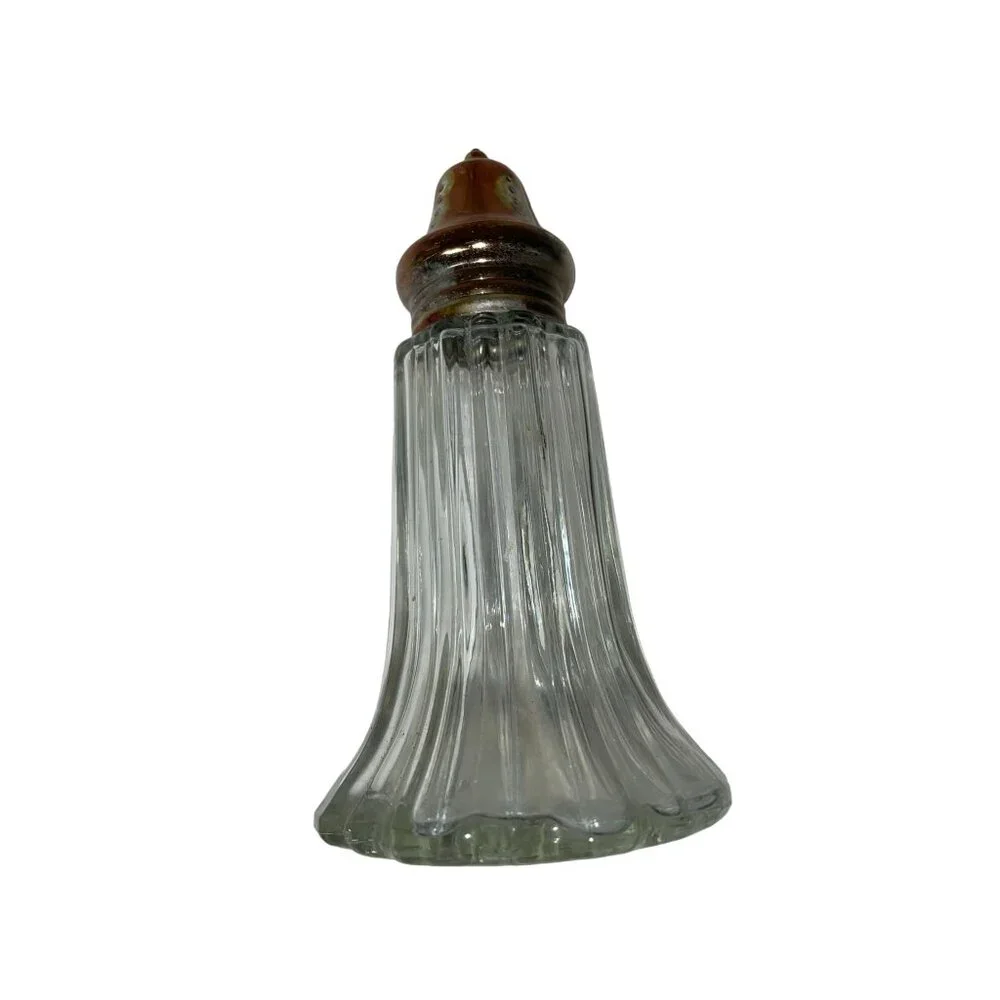 Vintage Leonard Crystal Silver Plate Salt/Pepper Shaker (Set) - Picture 11 of 12